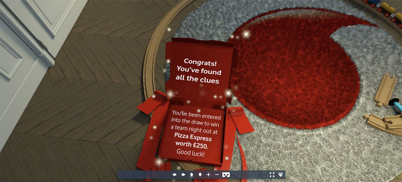 Vodafone immersive Christmas experience for partners